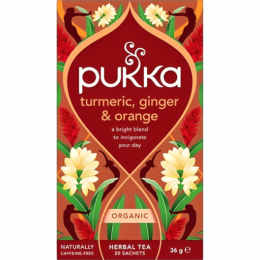 [4767] [20% OFF] Pukka Organic Teas - Turmeric Ginger and Orange X 4 X 20pc