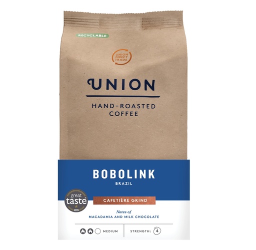 [5137] [20% OFF] Union Coffee - GROUND Bobolink Brazil X 6 X 200g