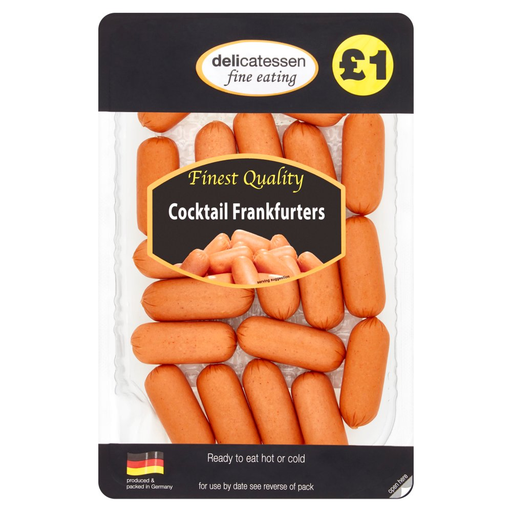 [13431] Delicatessen Frankfurters PM £1 - Cocktail 200g