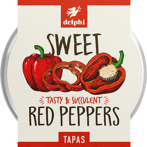 [9129] Delphi Olives & Tapas - Sweet Red Pepper 130g
