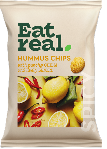 [3313] Eat Real Hummus Chips - Chilli & Lemon X 10 X 110g
