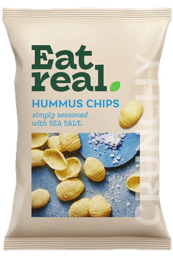 [3315] Eat Real Hummus Chips - Sea Salt X 10 X 110g