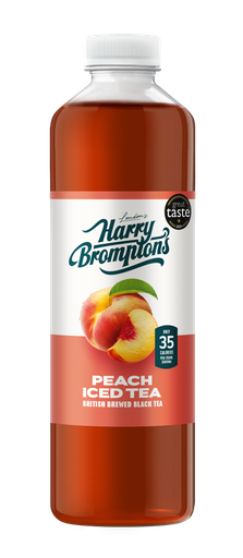 [13835] [20% OFF] Harry Bromptons Iced Tea - BOTTLE LARGE Peach X 6 X 1.25L