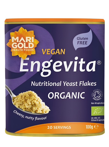 [13122] Marigold Engevita Yeast Flakes - SMALL Purple Organic X 6 X 100g