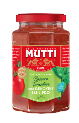 [13198] Mutti Pasta Sauce - JAR Tomato Basil X 6 X 400g
