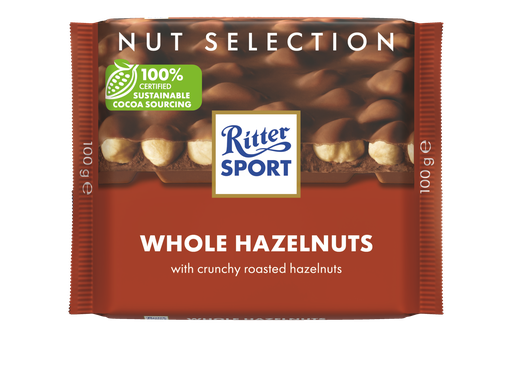 [12474] [10% OFF] Ritter Sport Chocolate Nut - Hazelnut Milk Whole X 10 X 100g