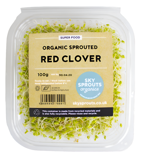 [13216] SkySprouts Organic Sprouts - Red Clover 100g