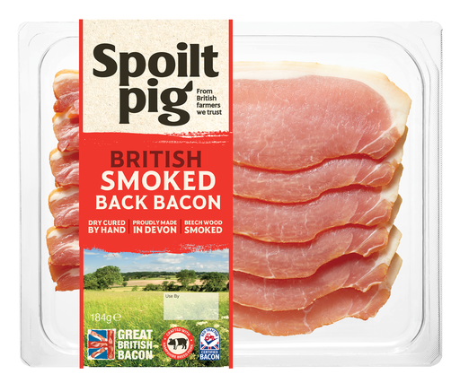[6578] [12% OFF] Spoilt Pig Bacon - Back Smoked 184g