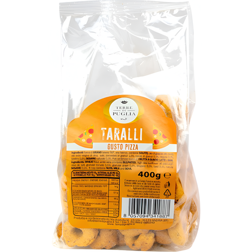 [14516] Terre Di Puglia Taralli - Pizza Flavour X 10 X 400g