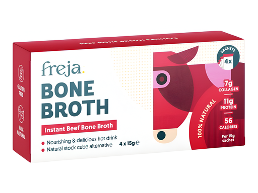 [14760] Freja Instant Bone Broth - Beef (4x12g)