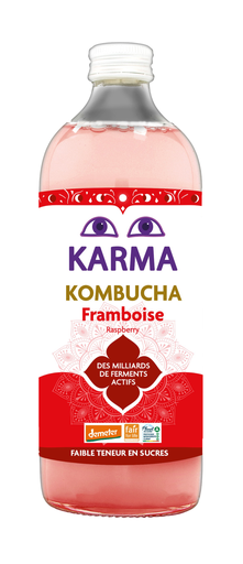 [14804] [15% OFF] Karma Kombucha Organic - LARGE BOTTLE Raspberry X 6 X 1L