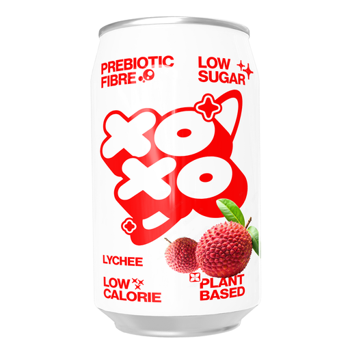 [15079] XOXO Prebiotic Sparkling Soda - Lychee X 12 X 330ml