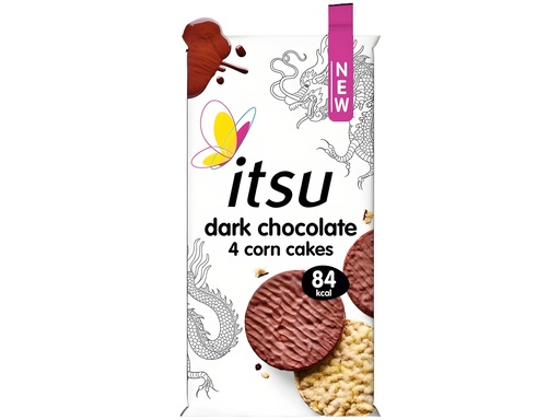 [15180] Itsu Corn Cakes - Dark Chocolate X 8 X 68g