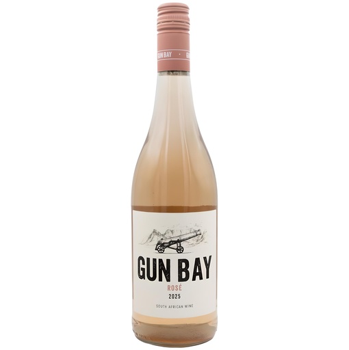 [15249] Gun Bay Rose Wine - Chenin Blanc Pinotage Western Cape 2025 12.93% ABV SOUTH AFRICA X 6 X 750ml