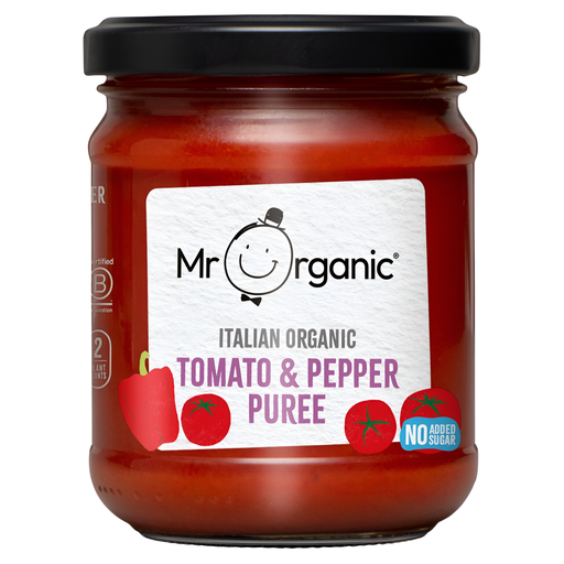 [15369] Mr Organic Tomato Puree - With Pepper X 6 X 200g