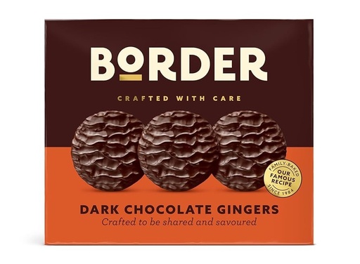 [15757] Border Biscuits Gift Box - Dark Chocolate Ginger X 6 X 255g