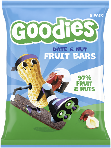 [16581] [15% OFF] Goodies Kids Fruit Bars - Date and Nut X 12 X (5x20g)