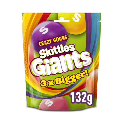 [16622] Skittles Candy Sours - Crazy Giants X 15 X 132g
