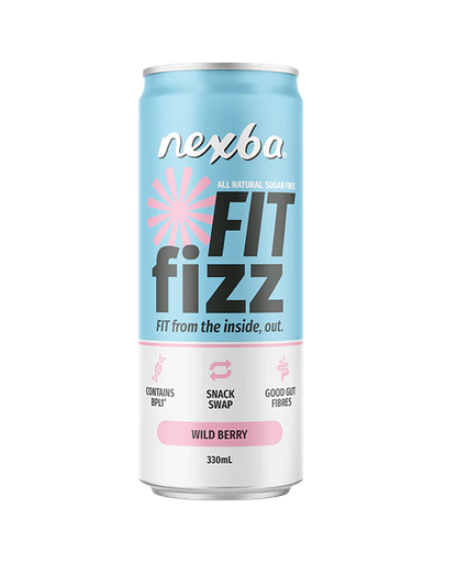 [16607] [25% OFF] Nexba Functional Drink - CAN Fit Fizz Wild Berry X 12 X 330ml