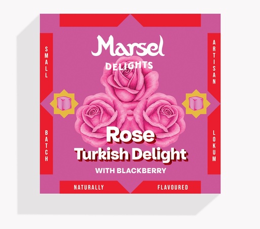 [16714] [15% OFF] Marsel Delights Turkish Lokum - Rose with Blackberry X 6 X 99g