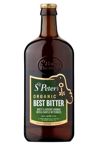 [17545] [10% OFF] St Peters Organic Beer - Best Bitter 4.1% ABV X 12 X 500ml
