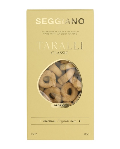 [17376] Seggiano Organic Taralli - Classic X 12 X 150g