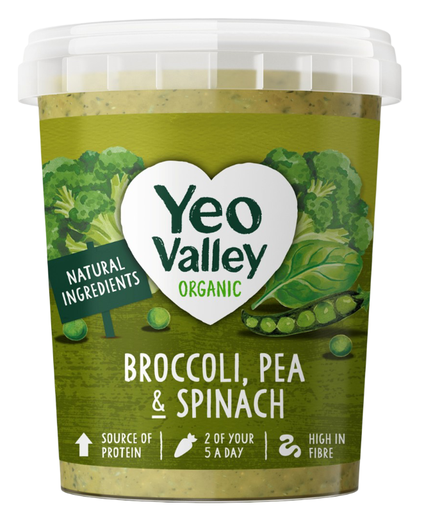 [17783] Yeo Valley Organic Soup - Broccoli Pea and Spinach 400g