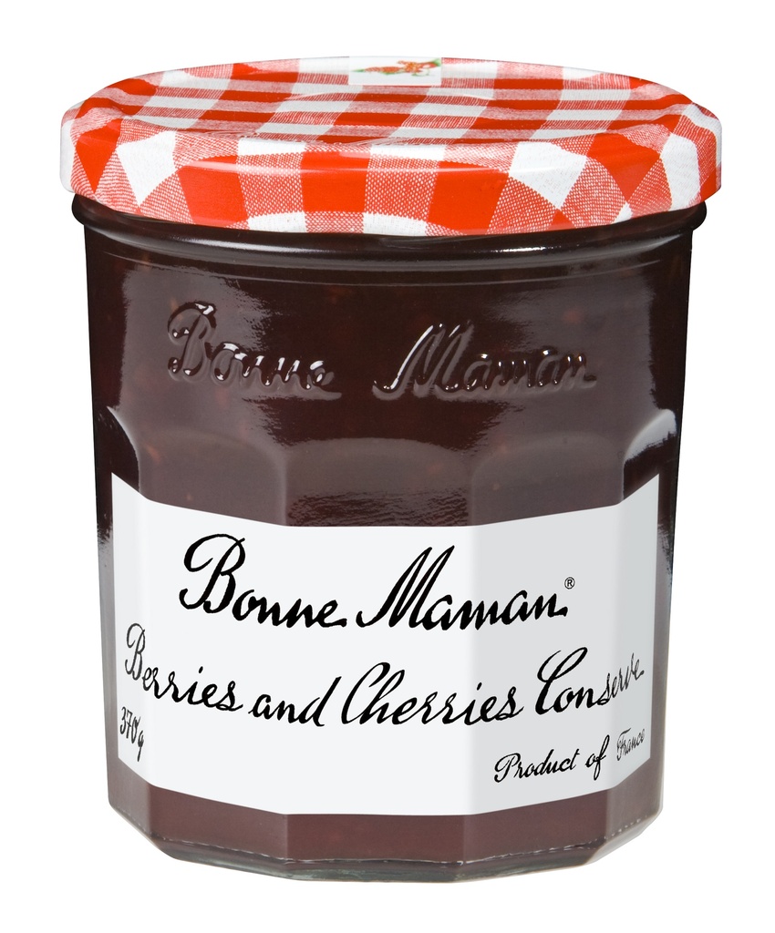 Bonne Maman Fruit Conserves - Jam Berries and Cherries X 6 X 370g
