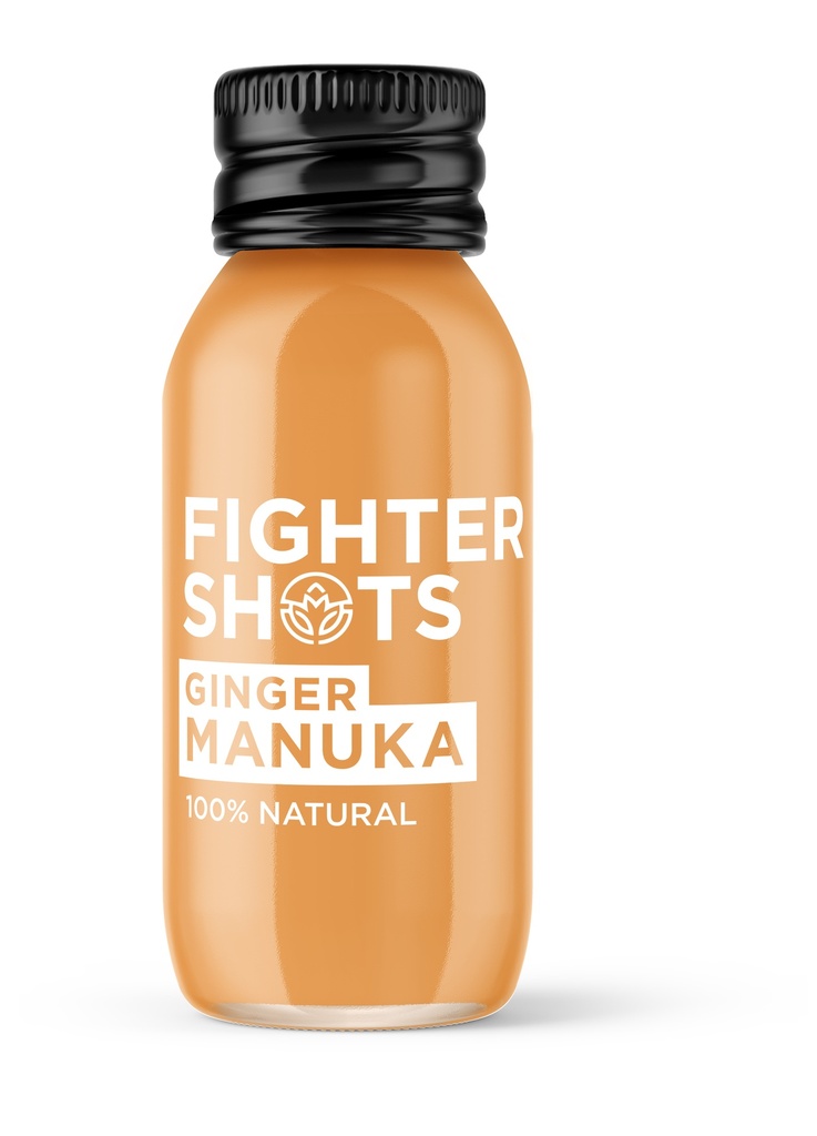 [10% OFF] Fighter Shots Health Shots - Ginger Manuka Honey X 12 X 60ml