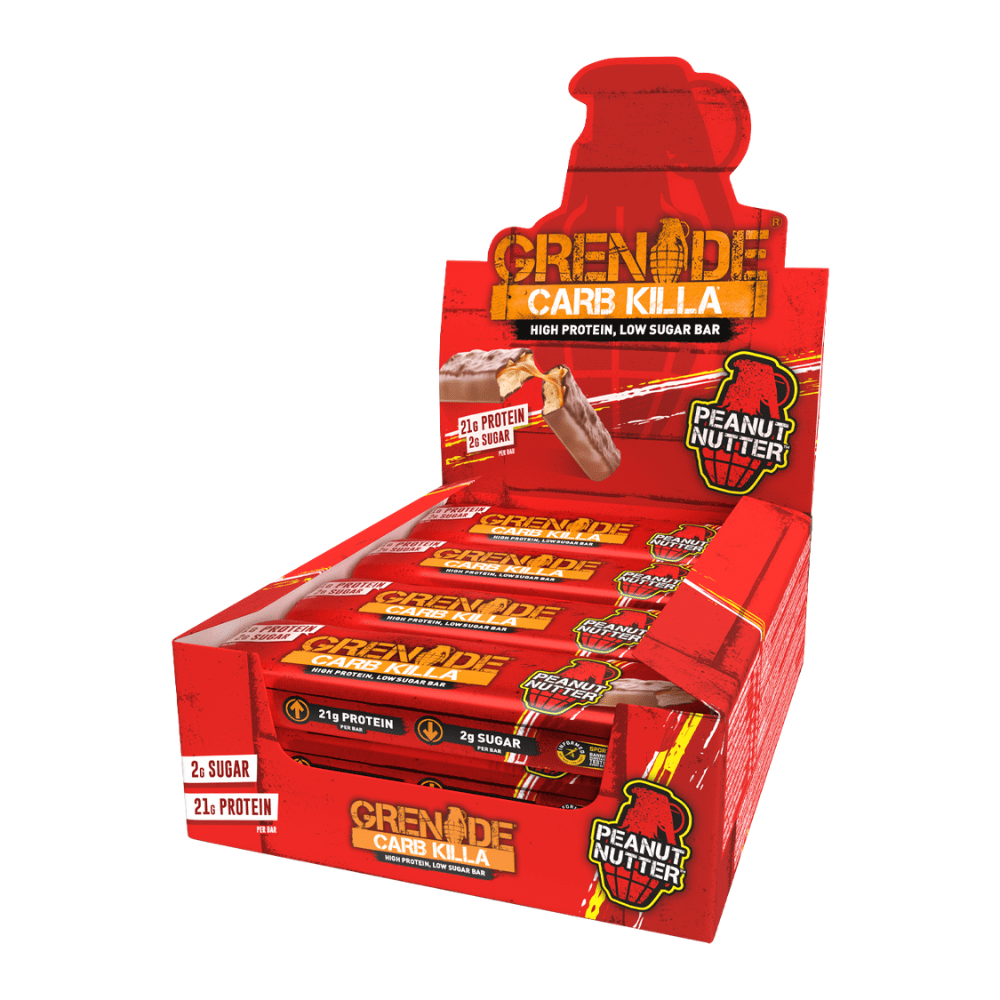 [10% OFF] Grenade Carb Killa Protein Bars - Peanut Nutter X 12 X 60g