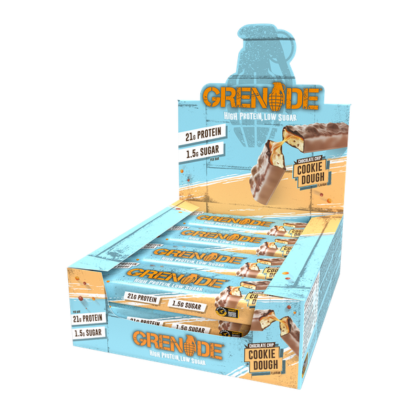 Grenade Carb Killa Protein Bars - Chocolate Chip Cookie Dough X 12 X 60g