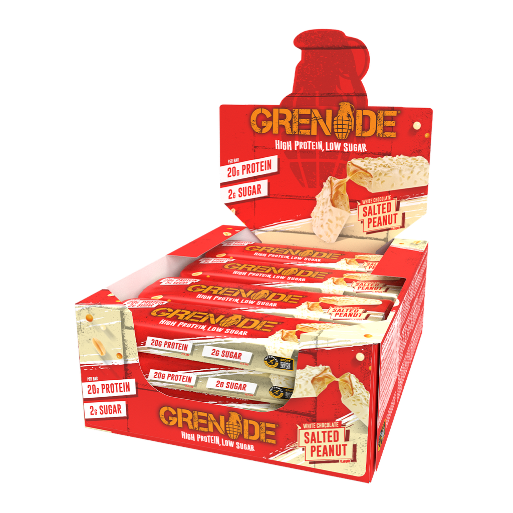 Grenade Carb Killa Protein Bars - White Chocolate Salted Peanut X 12 X 60g