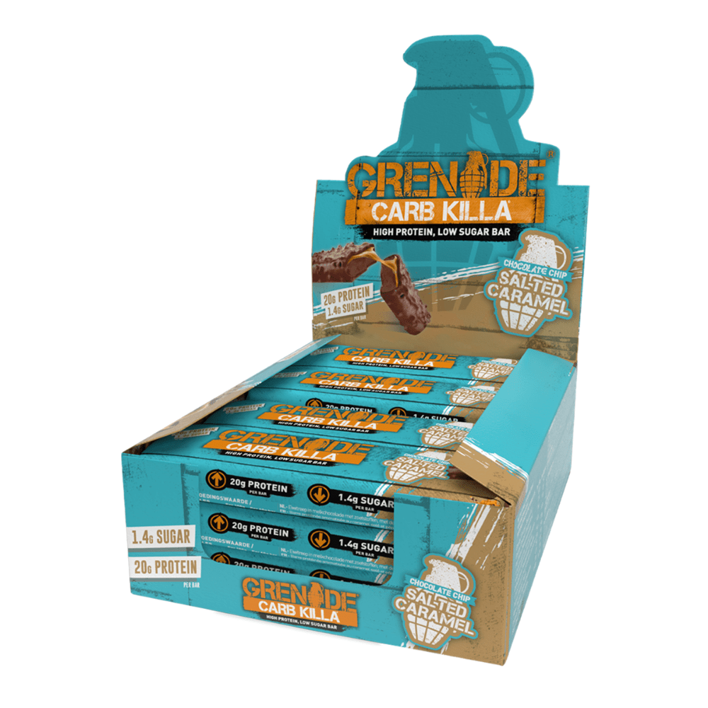 [10% OFF] Grenade Carb Killa Protein Bars - Chocolate Chip Salted Caramel X 12 X 60g