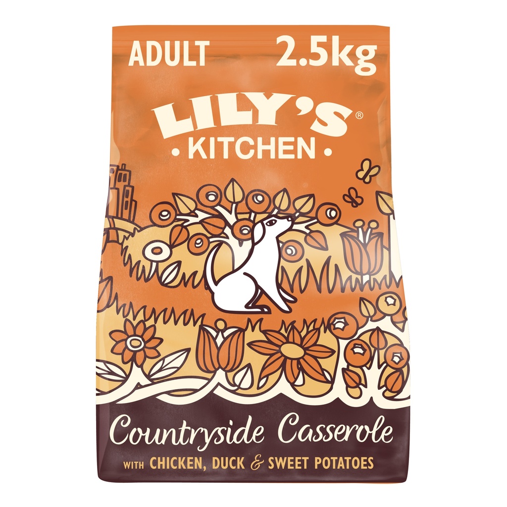 [25% OFF] Lilys Kitchen Pet Food - DOG DRY Chicken Duck Sw Pot DDC25 X 4 X 2.5kg