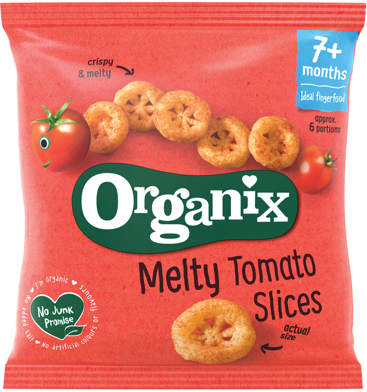 Organix Organic Baby Snacks - Melty Tomato Slices X 5 X 20g