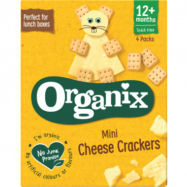 Organix Organic Toddler Crackers - Mini Cheese (4x20g) X 3 X 80g
