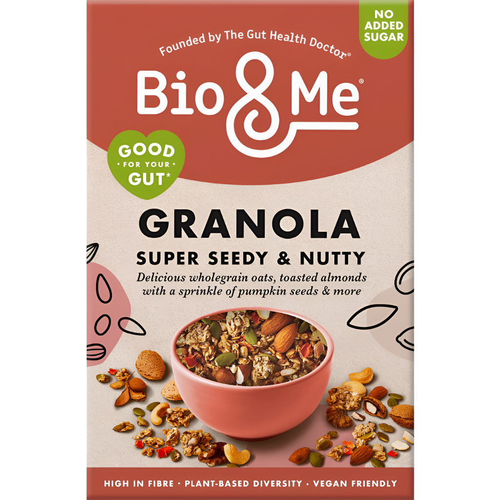 Bio and Me Vegan Granola - Super Seedy and Nutty X 5 X 360g