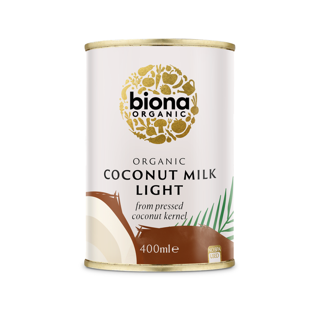 Biona Organic Coconut - Milk Light 9% Fat X 6 X 400ml