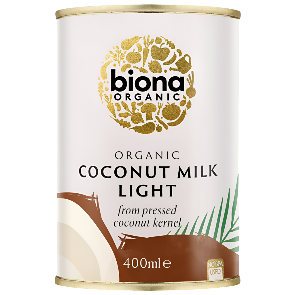 Biona Organic Coconut - Milk Light 9% Fat X 6 X 400ml