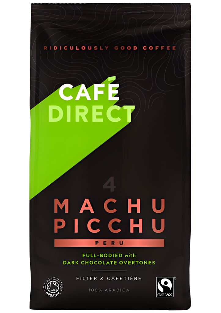 Cafe Direct Coffee - GROUND Machu Picchu Organic FCR1006 X 6 X 200g