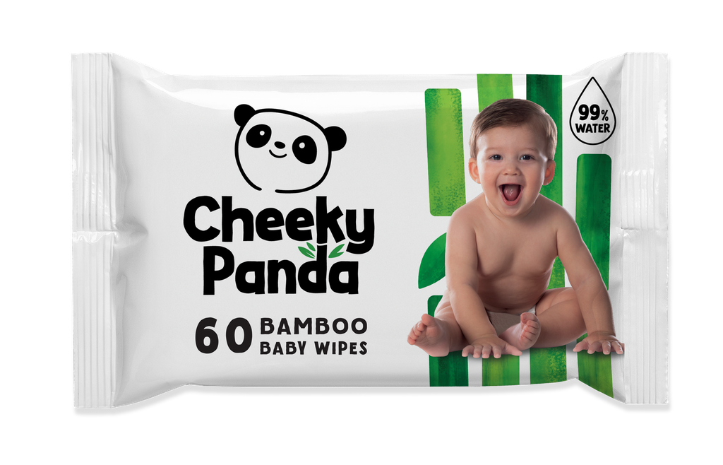 Cheeky Panda Bamboo Baby Wipes - 60 wipes