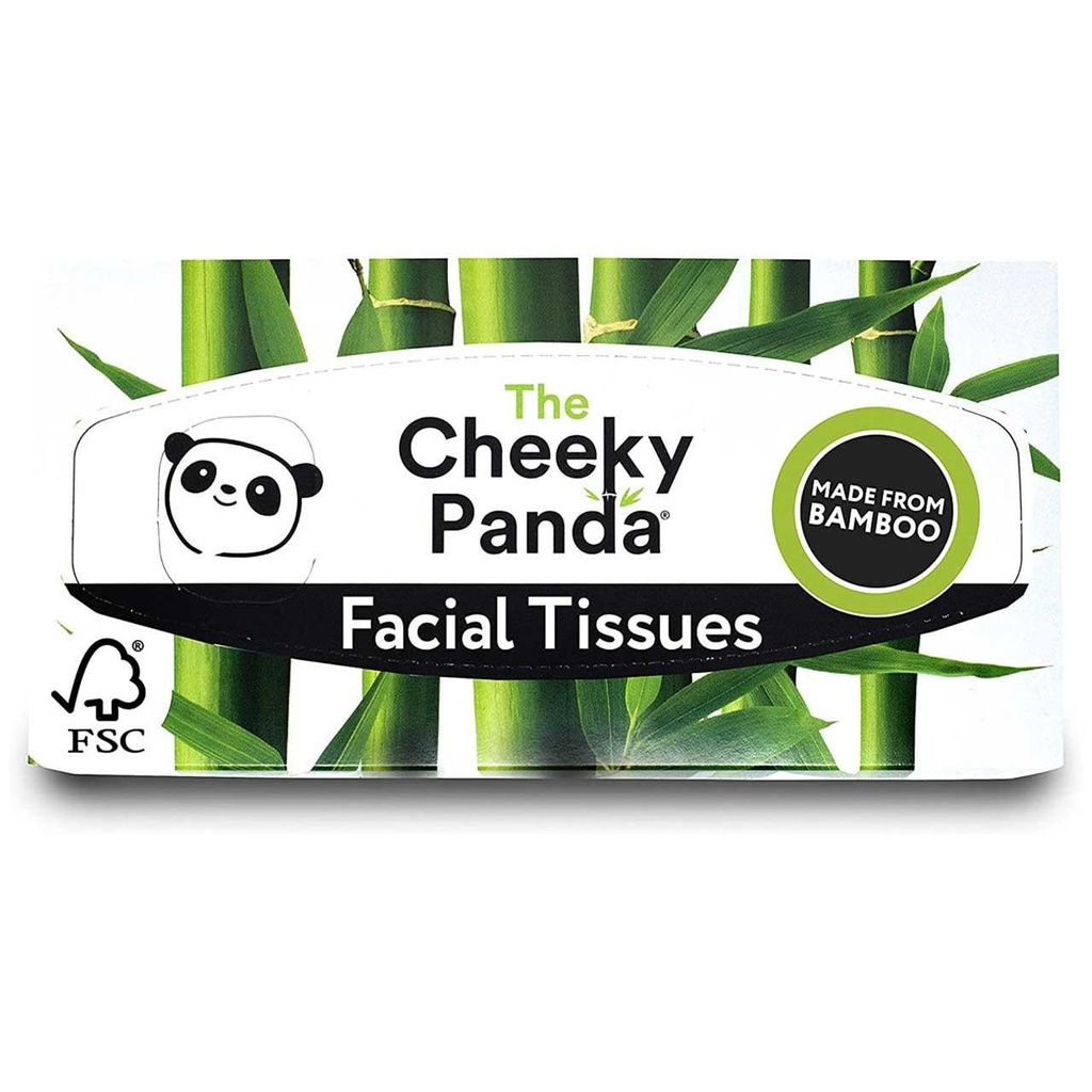 [15% OFF] Cheeky Panda Bamboo Facial Tissue - Flat Box 80 tissues
