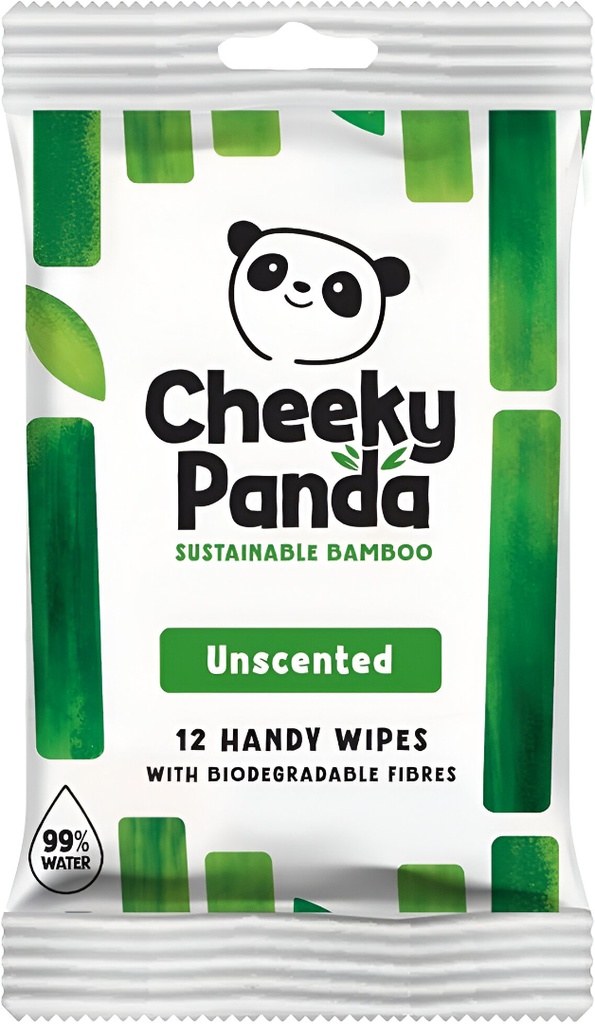 Cheeky Panda Bamboo Handy Wipes - 12 wipes