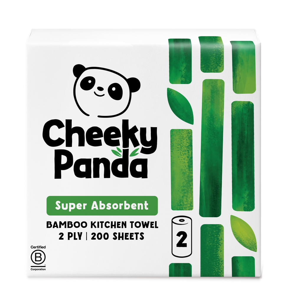 Cheeky Panda Bamboo Kitchen Towel - 2 Rolls