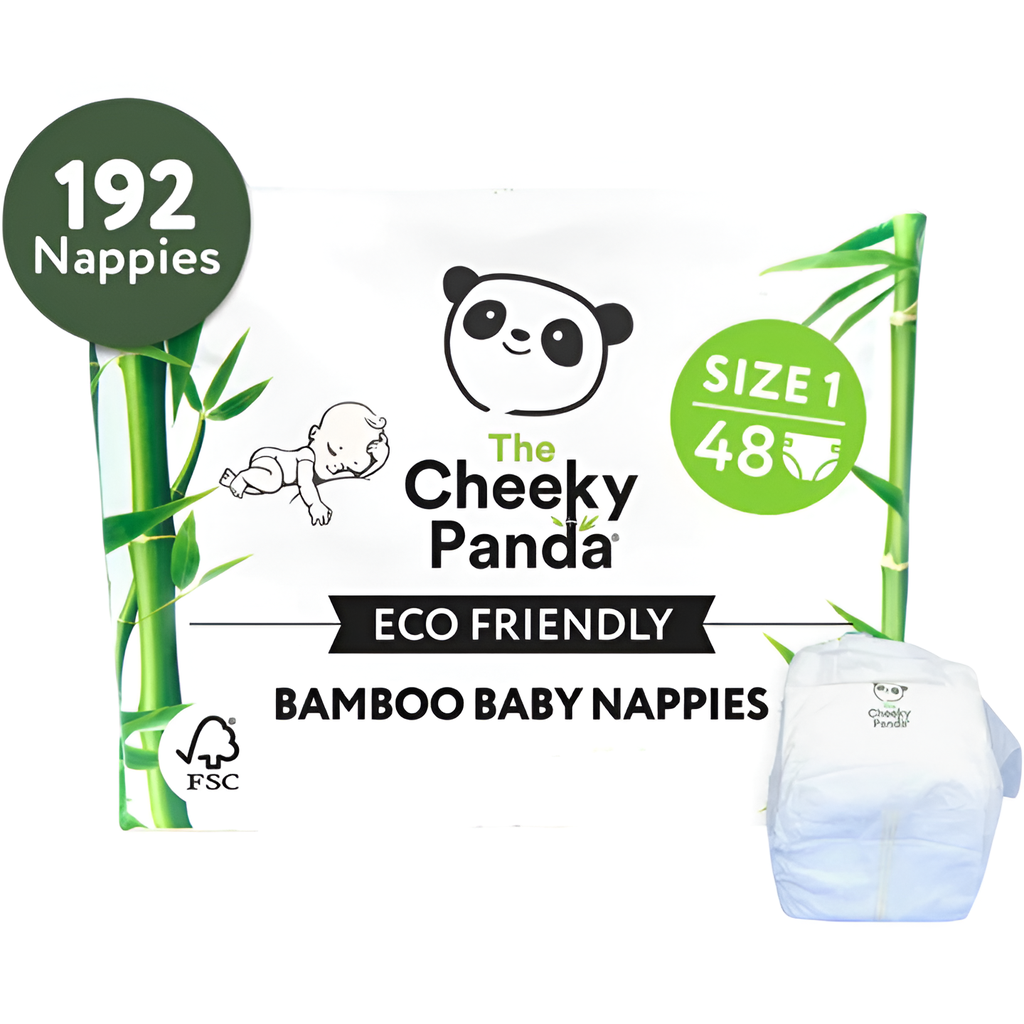 Cheeky Panda Bamboo Nappies - Size 1 48pc