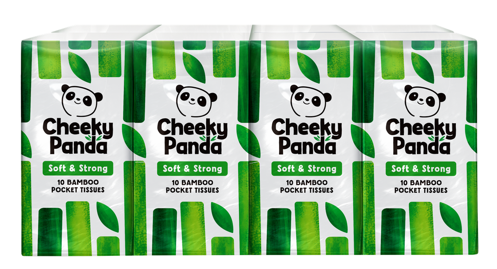 Cheeky Panda Bamboo Pocket Tissue - MPK Soft and Strong (8x10 tissues)