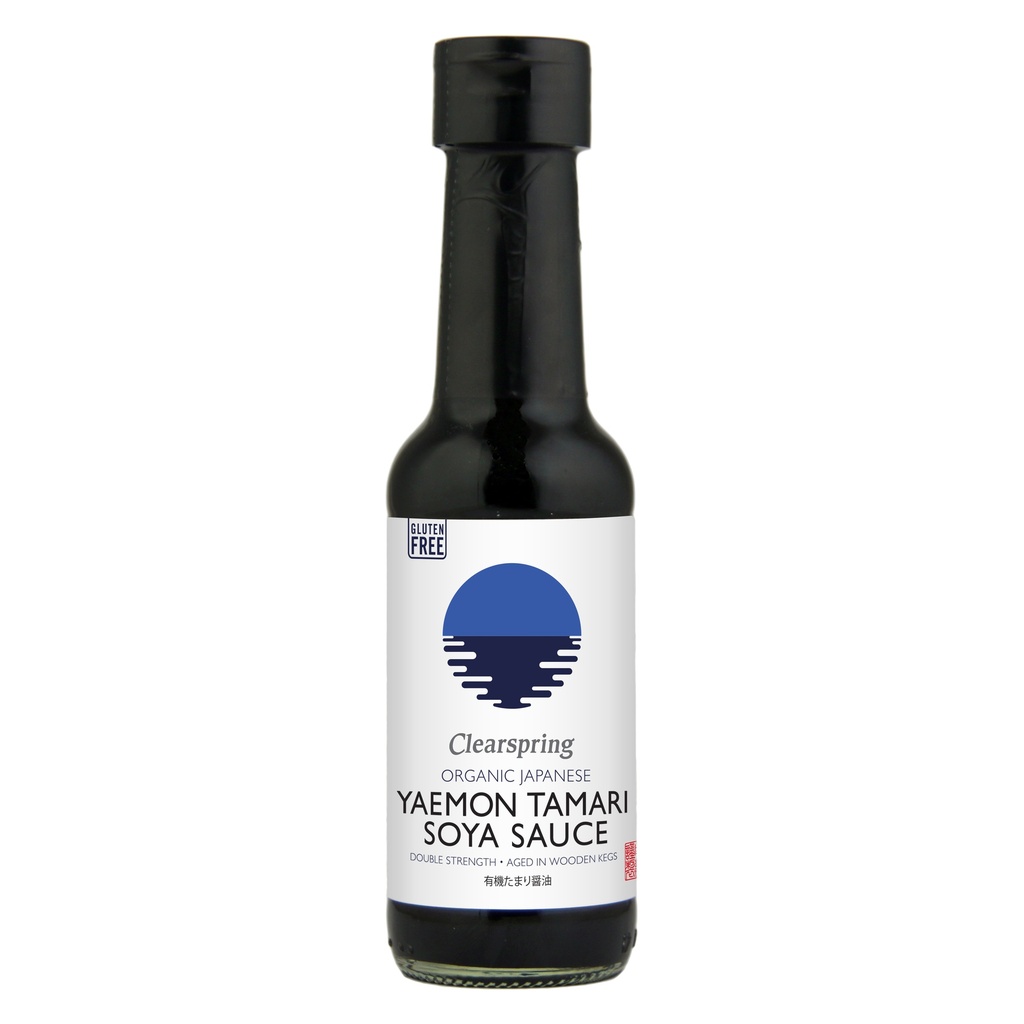 Clearspring Japanese Seasonings - Organic Yaemon Tamari Soya Double CS425 X 6 X 150ml