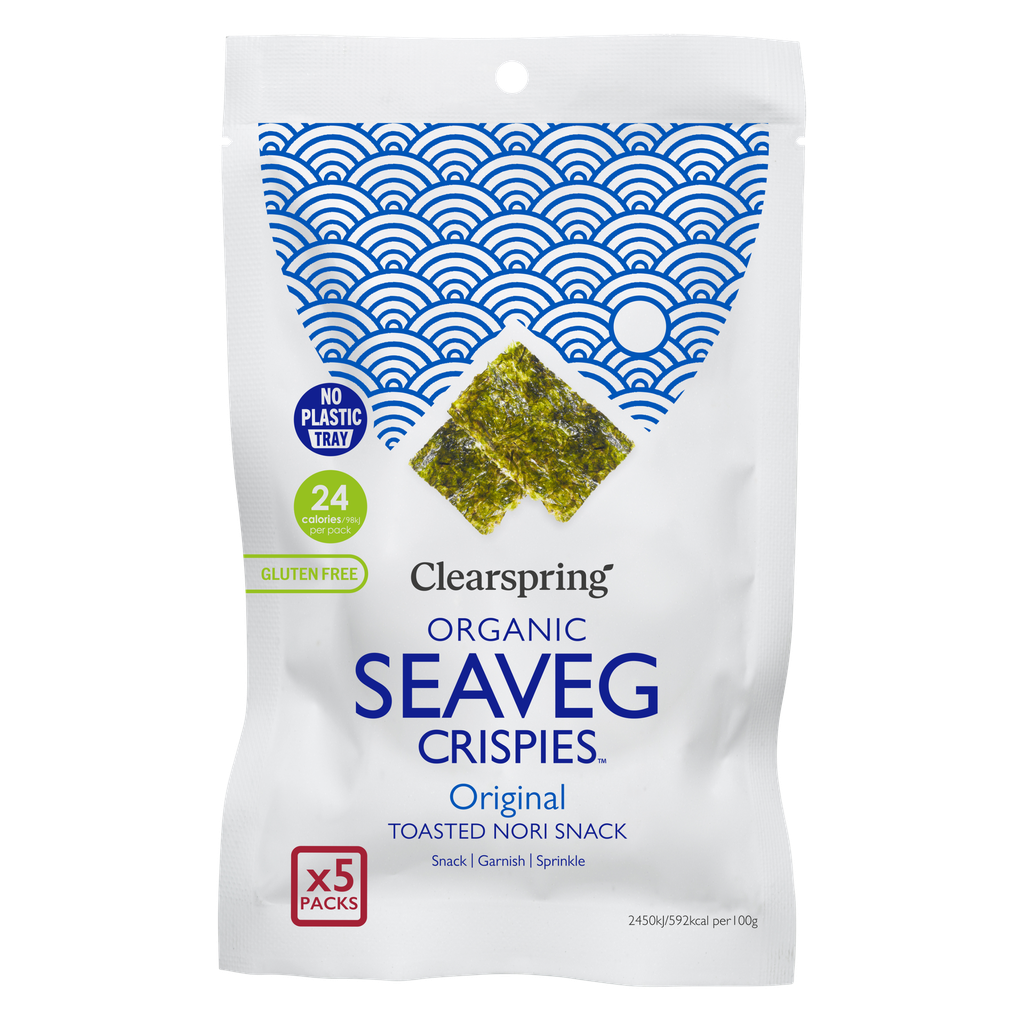Clearspring Speciality Sea Veg MPK - Organic Crispies Orig SVC0104 X 6 X (5X4g)