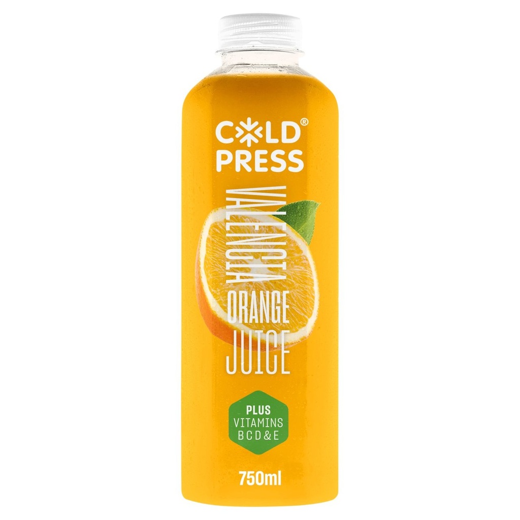 [20% OFF] Coldpress Fruit Juice - LARGE Valencia Orange X 6 X 750ml