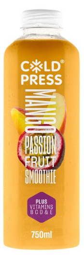 [20% OFF] Coldpress Smoothie - Mango & Passionfruit X 6 X 750ml